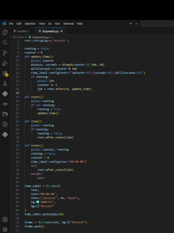 Membalas @ommorl done bang #stopwatch #project #python 