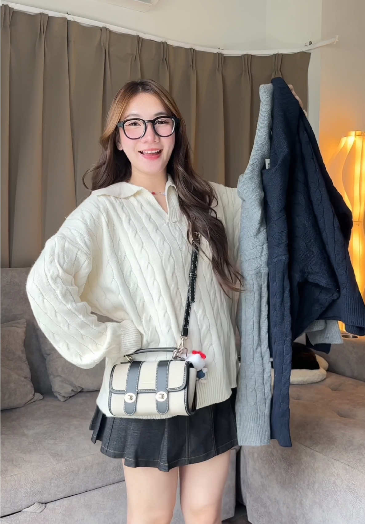 ผ้านุ่มมาก☁️🐰 #สเวตเตอร์ #เสื้อแขนยาวไหมพรม 