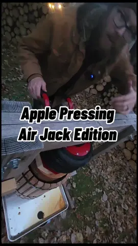 Well we have done a  scissor jacks with the hand crank, impacts,  and drills, and a Hydraulic jack. This year we add the air jack to the list Results : It Presses!!! I have never worked with an air jack before and was very uncertain about the pressure stages it provides so taking it slow and keeping an eye on it was import. Check out my current line up of apple pressing videos and I have more coming. Www.housemercantile.com #house_mercantile #smallshop #woodworking #homesteading #applepress 