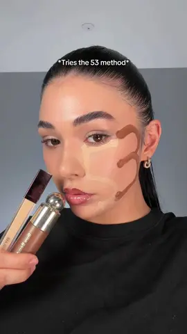 Trying the viral 53 method if you struggle with contouring you need to try this!! #makeuphack #contourhack #contour #makeup #beautyhacks 