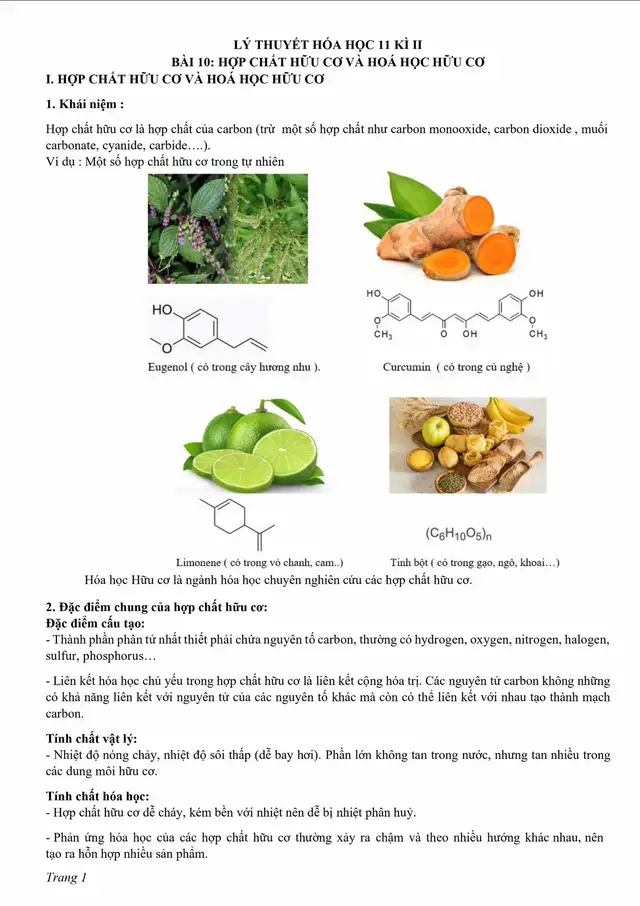 Lý thuyết hoá hữu cơ lớp 11  Bạn nào cần file chấm cmt nhé #2k9 #thpt #fyp #hoctunhiendaucode #hocsinh 
