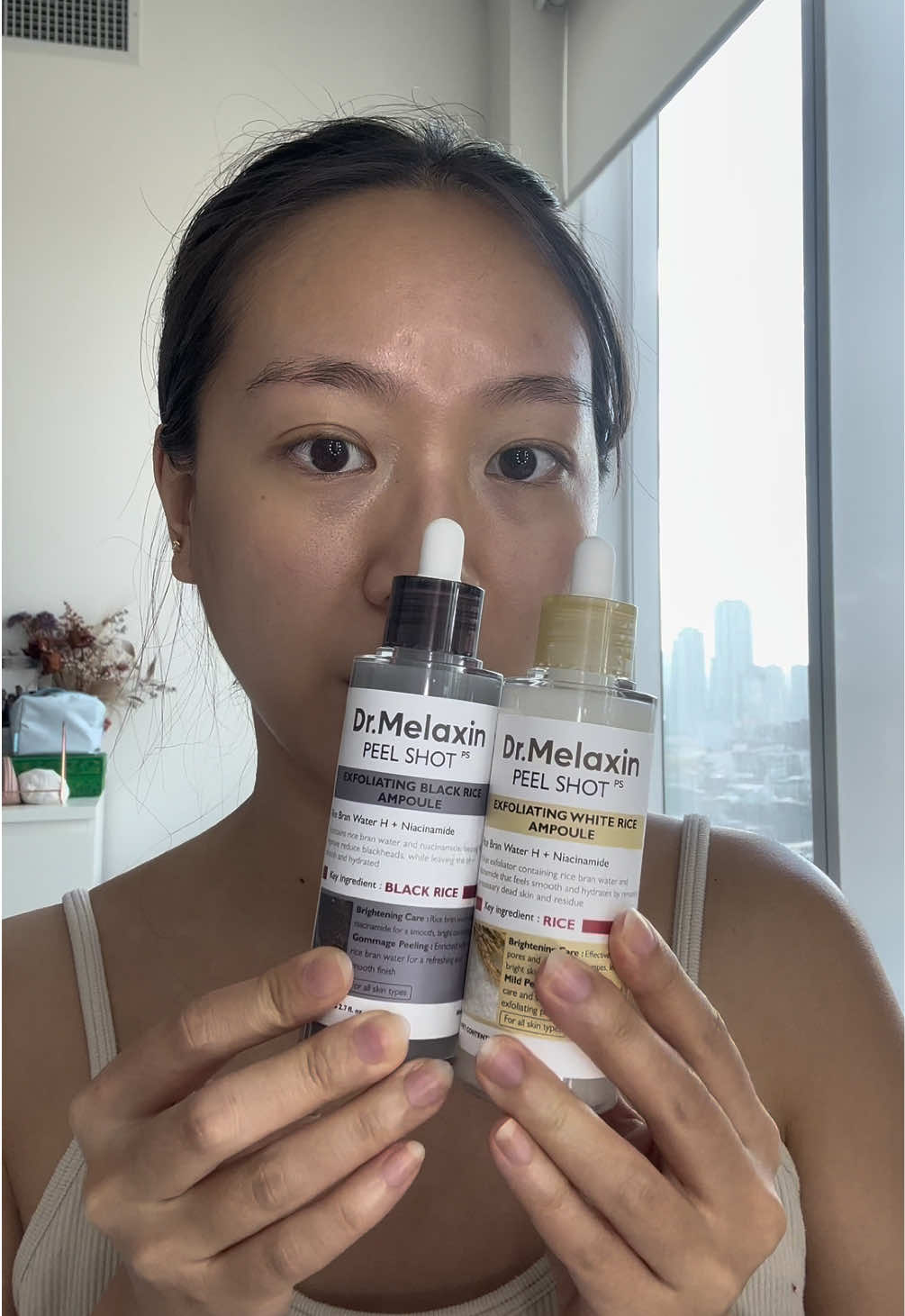 Just after one use, my skin is so much smoother. I can’t wait to see my results in 2 weeks! @Dr.Melaxin Global  #peelshot #blackhead #deadskinremoval #smoothskin #drmelaxin 