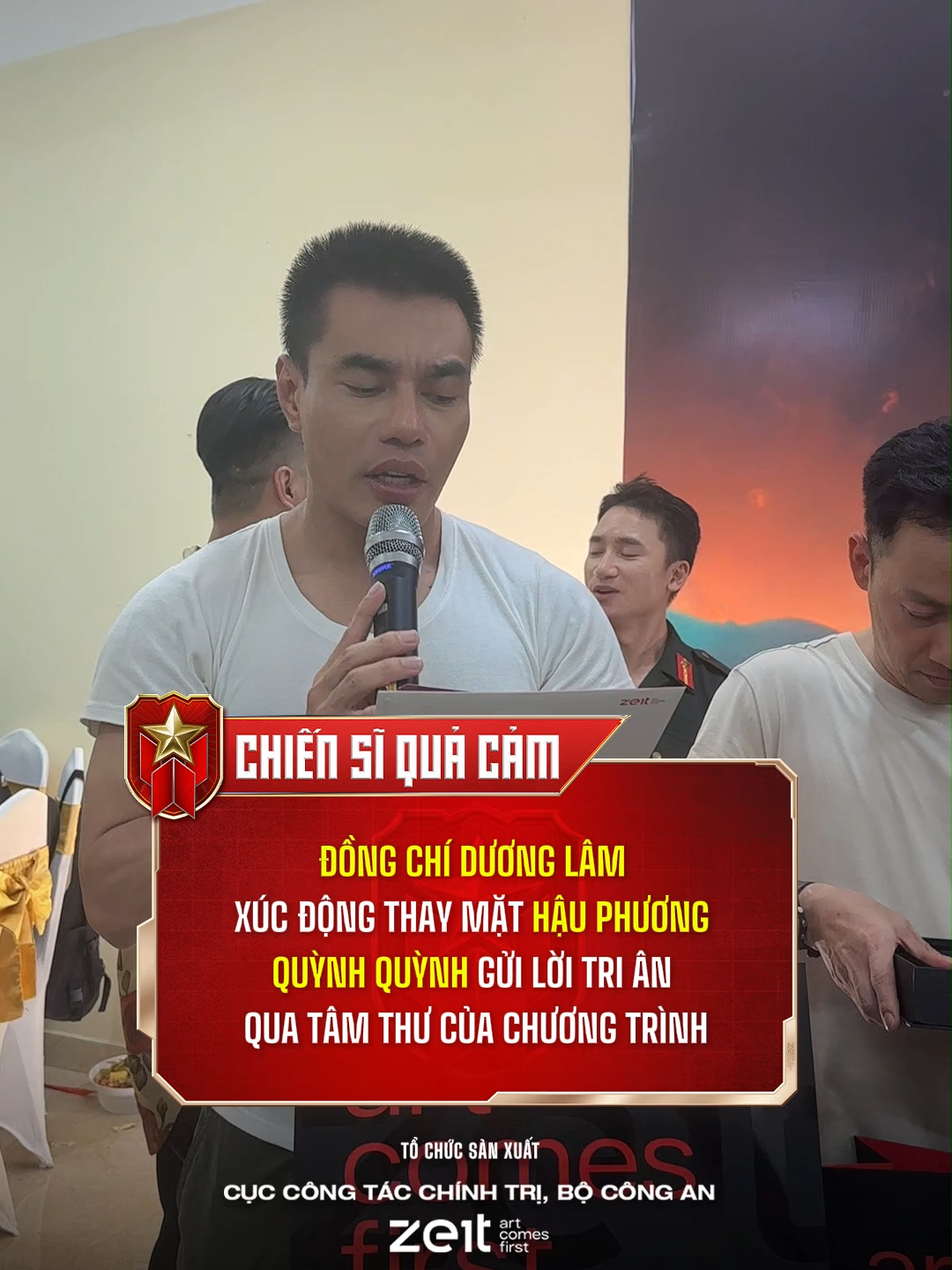 Đồng chí Dương Lâm xúc động đọc thư tay của BTC gửi cho Hậu phương quả cảm Quỳnh Quỳnh #ChienSiQuaCam #BoCongan #Zeit #TikTokGiaiTri #hanhtrinhquacam #leduongbaolam #quynhquynh