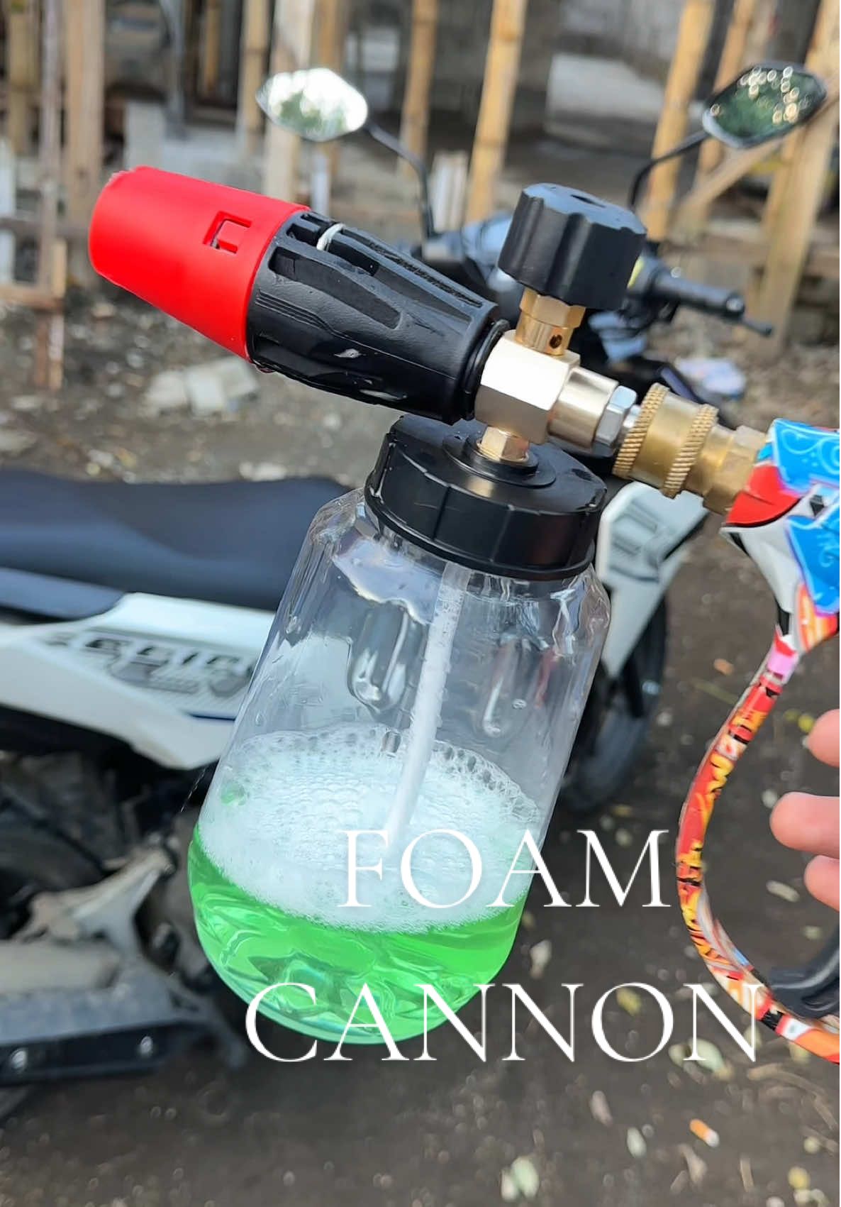 CAR WASH FOAM CANNON FOR PRESSURE WASHER #foamcannon #pressurewasher #carwash 