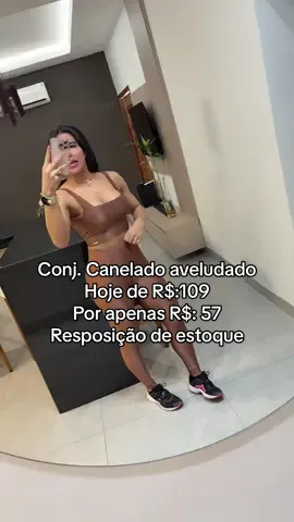 Preposição do conjunto fitness queridinho do momento, por apenas 57,80. Alta compressão, tecido canelado aveludado, impecável para o treino. #Lifestyle #lookfitness #roupasfitness #modafitness #treinofeminino 