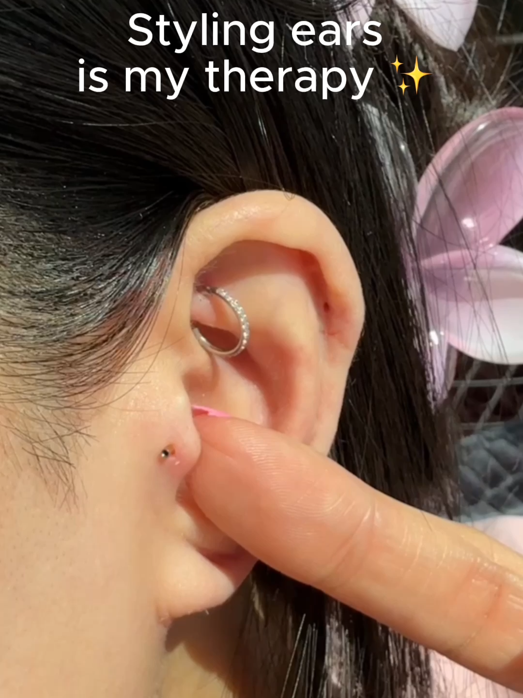 Styling ears is my therapy ✨ Dreamy Ear Curation Piercing #impuriajewelry #earrings #earpiercing #earstyling #earcuration