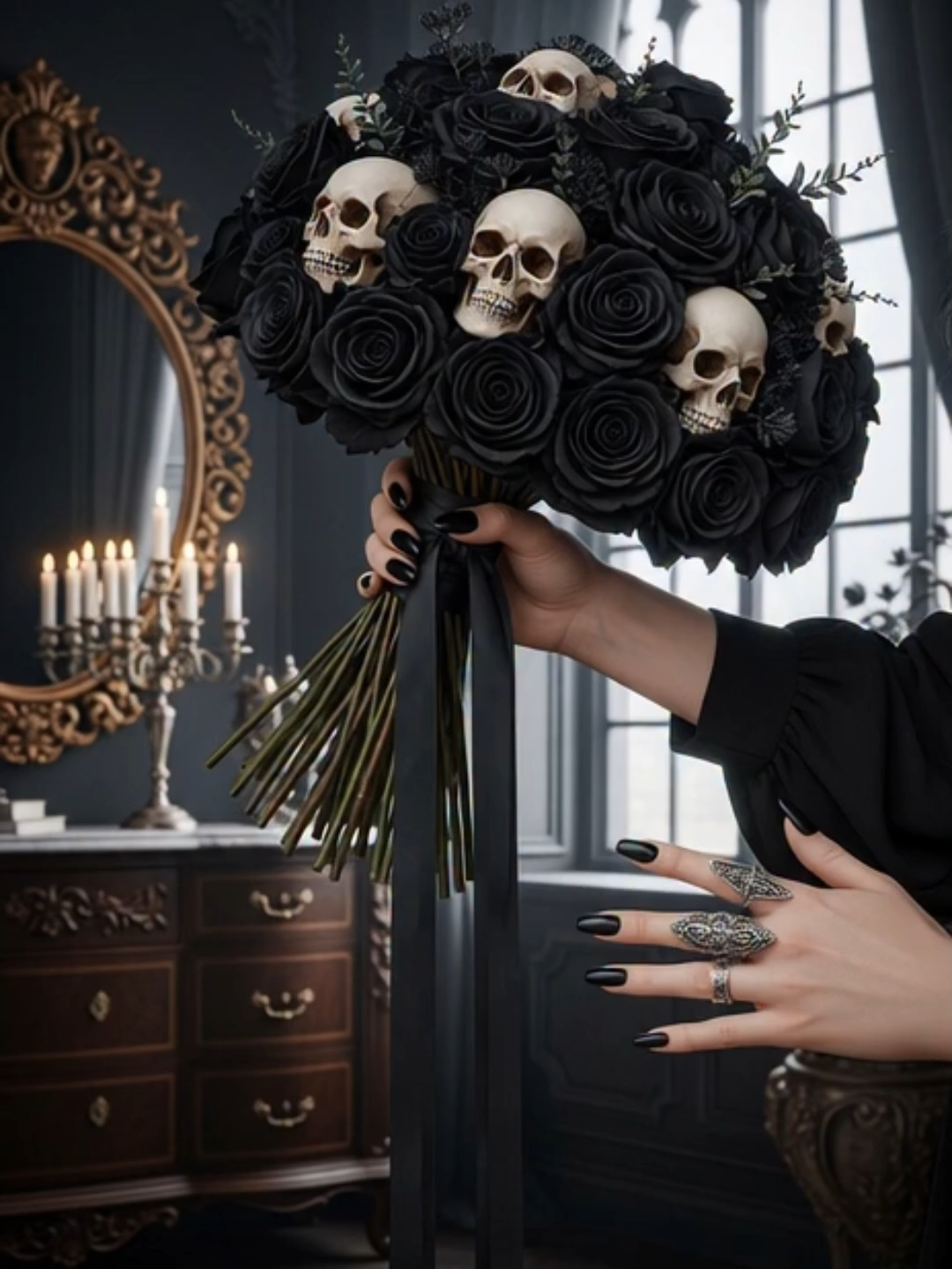 My kind of beautiful. 🖤 #GothicVibes #Gothic #Witches #Darkness #Trending #SpookyDecor #skulls #skeleton #Spooky #Halloween #scary #nightmare #Creepy #GothicDecor #GothStyle #spookyvibes