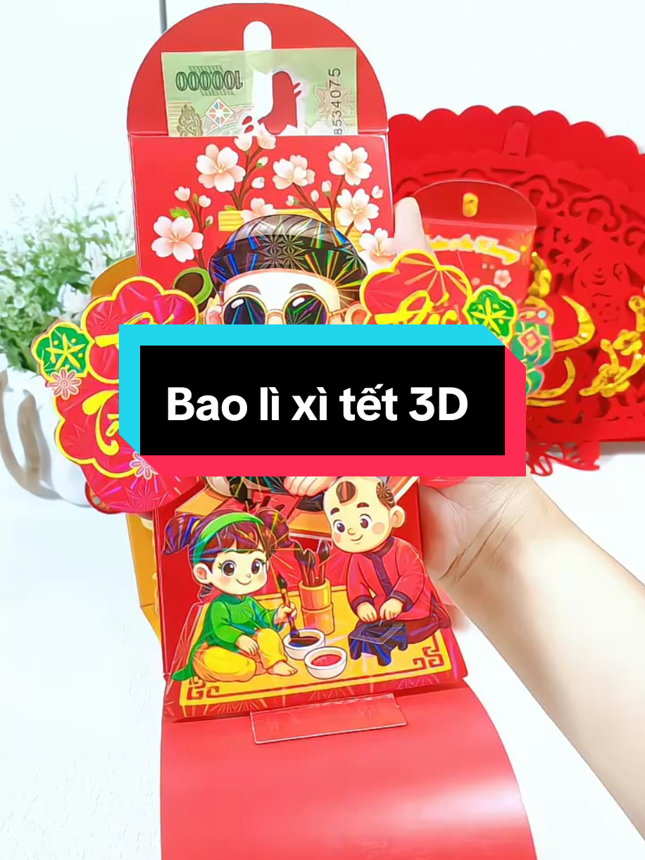 Bao lì xì tết 3D #baolixi #baolixitet #baolixi3d #lixitet #lixi2026 