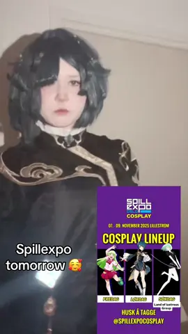 What’s your guys line up? #genchinimpact #xingqiu #cosplay #fyp #spillexpo 