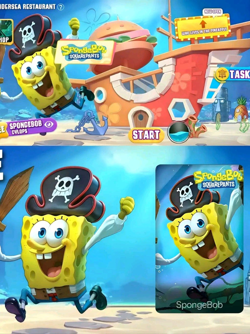 Skin Collab Cyclop × Spongebob 🧽🌊#mobilelegends #mlbbvnbo12 #viral #vzmename 