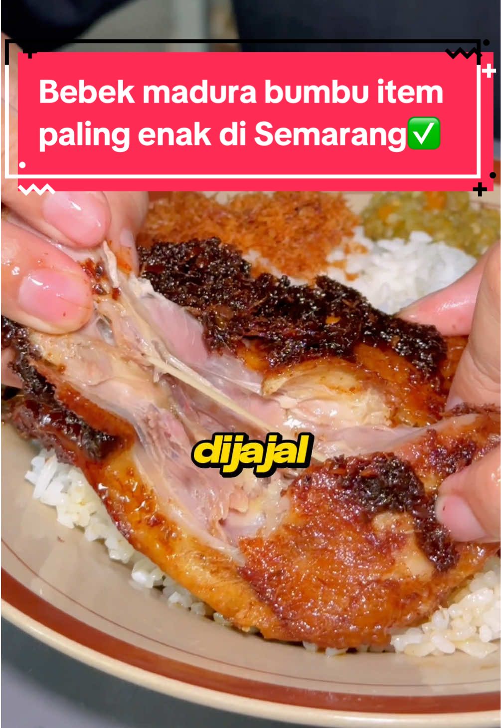 Nemu bebek goreng khas madura dengan bumbu hitam autentik yang enak banget nih! Pecinta bebek goreng wajib banget nyobain kesini, terutama buat yang ga pernah tau kalau di semarang ada bebek seenak ini! Harga oke, porsi gede! Rasa mantep! Langsung samperin ya kawan‼️ #kulinersemarang #kulinertiktok #serunyakuliner #kulinersemarangenak #kulinersemarangmurah 