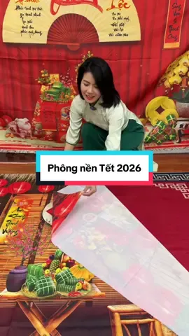 Phông nền decor Tết 2026 #xuhuong #tiktokshop #nguyetviettel #phongnenchupanh 