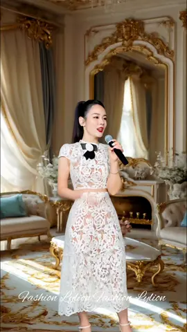 Váy Ren Thiết Kế Dáng Dài  #thoitrangnu #vayren #vaydangdai #fashionlylion #vaydutiec 