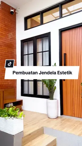 Jendela estetik ini, ukurannya 120 c 185 cm pakai material aluminium ukuran 4