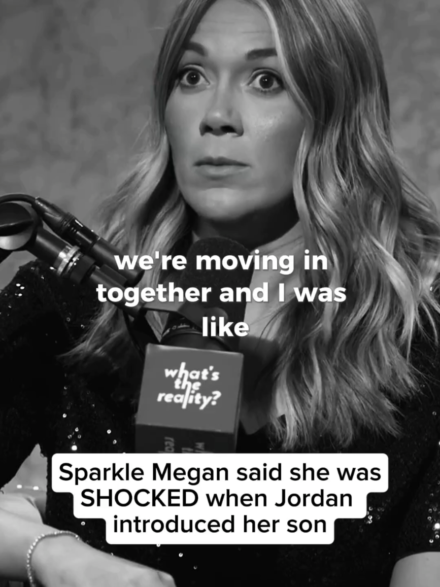 Sparkle Megan shocked when Jordan introduced his son #whatsthereality #podcast #fyp #loveisblindnetflix #loveisblind 