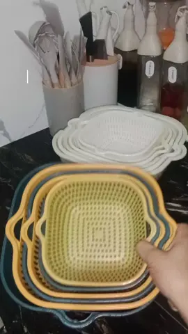 6pcs Strainers and Colanders B#straner #strainerwith basin #syrainer#kitchenhaks #strainer