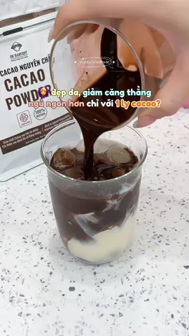 Uống không những ngon mà tốt cho sức khoẻ nữa á mấy bà #unboxwithvie #cacaonguyenchat #botcacao #suckhoe #dkharvest 