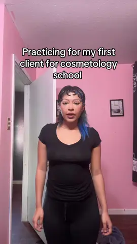 How did I do guys 😎 #cosmetology #hairdresser #fyp 