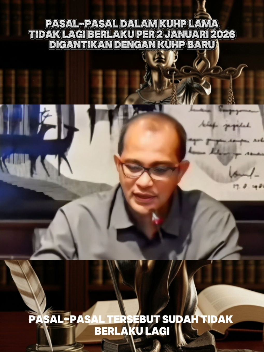 Pasal-pasal dalam Kuhp lama tidak lagi berlaku Per 2 Januari 2026 dan digantikan dengan KUHP BARU. #kuhpbaru #profeddyhiariej #thelawroom #pasal #hukumpidana 