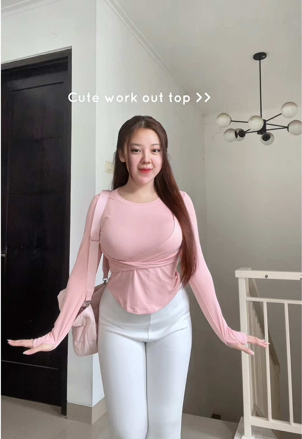 Makin smangat work out nya klo pke atasan olahraga lucu gini🎀💓  #yoga #OOTD #LifeHack #workout 