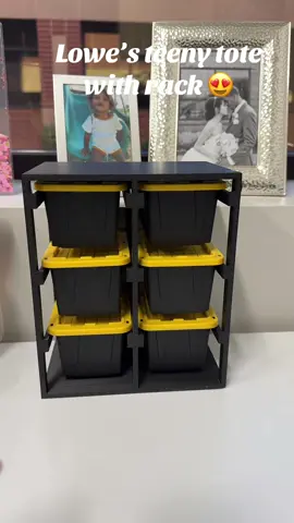Created a custom plastic rack for my @Lowe’s #teenytotes  #minis #minitotes #miniature 