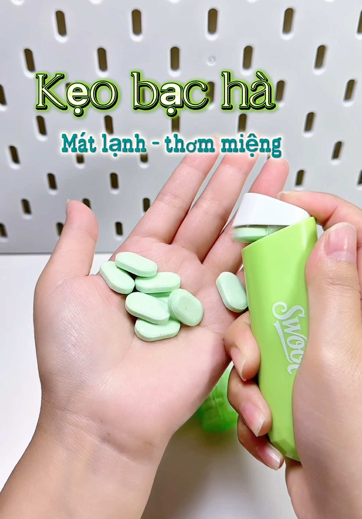 Kẹo bạc hà không đường mát lạnh thơm miệng siêu mê #keobacha #keo #fyp #xuhuong #viral 