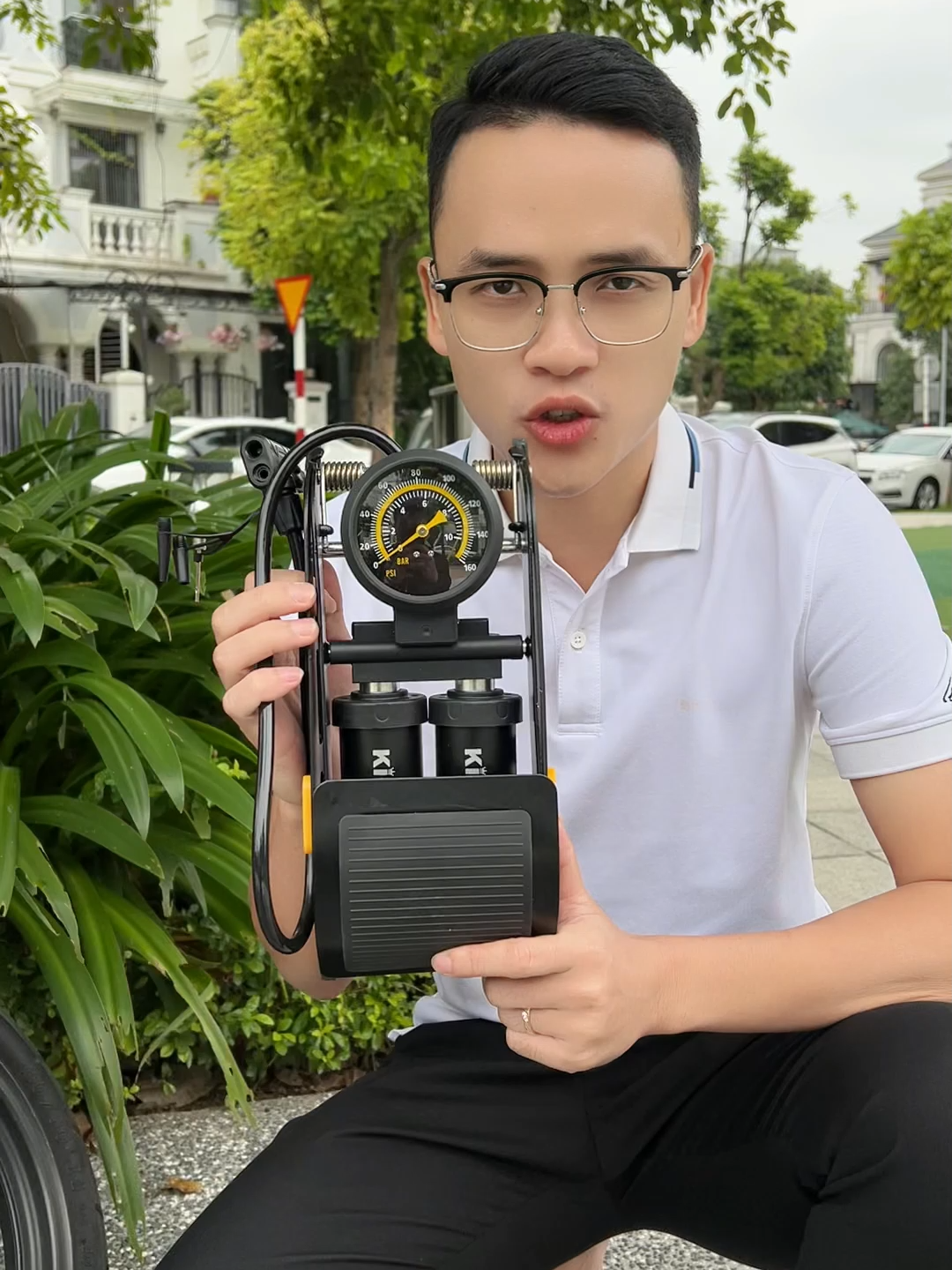 Bơm lốp xe máy xe đạp Kiotool hàng cao cấp #bomxemay #bomxedap