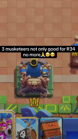It’s actually fun to play and good now#clashroyaledaily #clashroyal #musketeers #foryou 