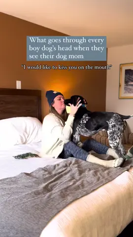 The dog mom obsession that both of our boy dogs have is next level. Has anyone else experienced boy dog love?? 📍