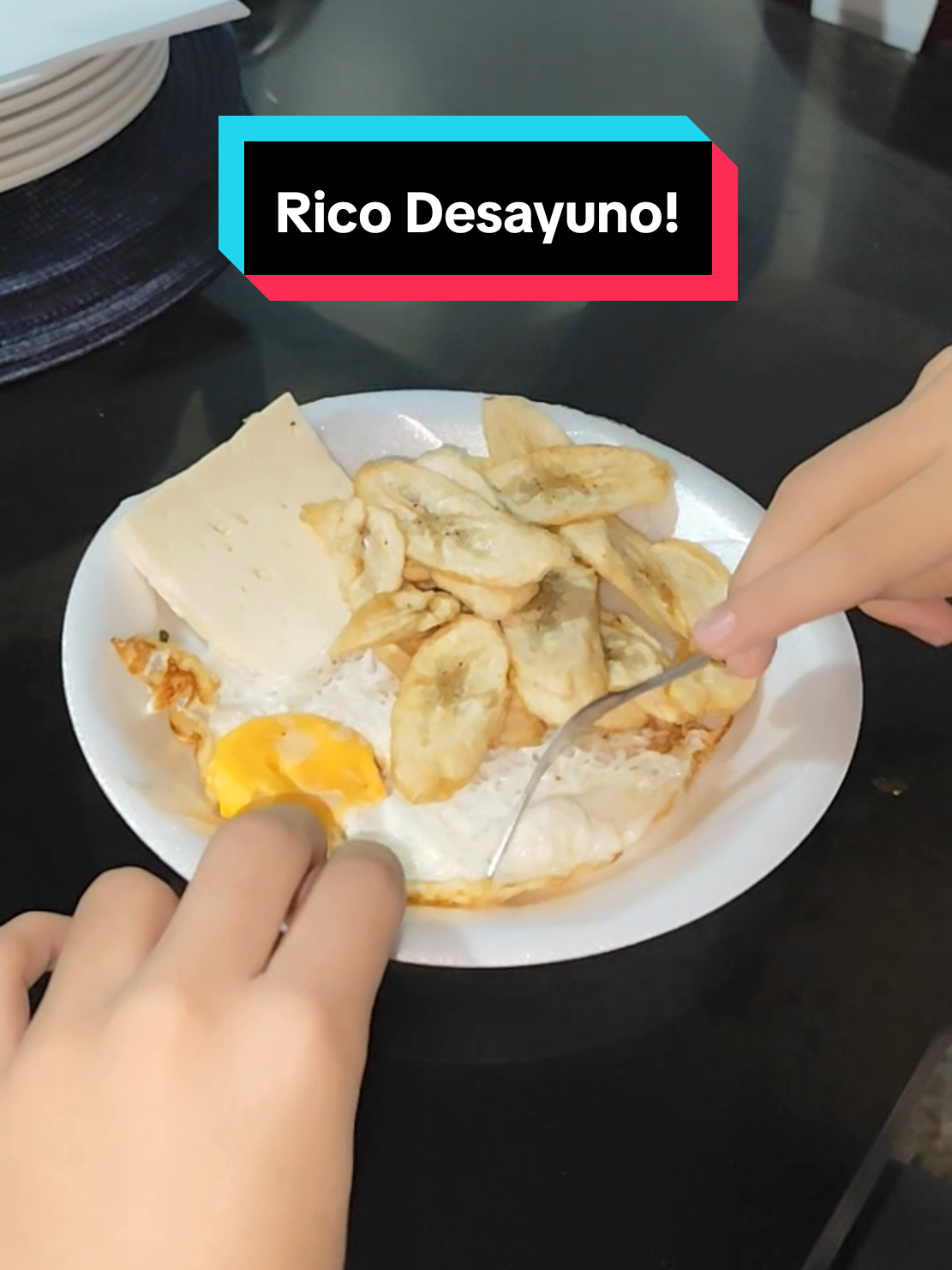 Rico Desayuno y tú qué Desayunas? #desayuno #huevos #tajadas #queso #paratiiiiiiiiiiiiiiiiiiiiiiiiiiiiiii 