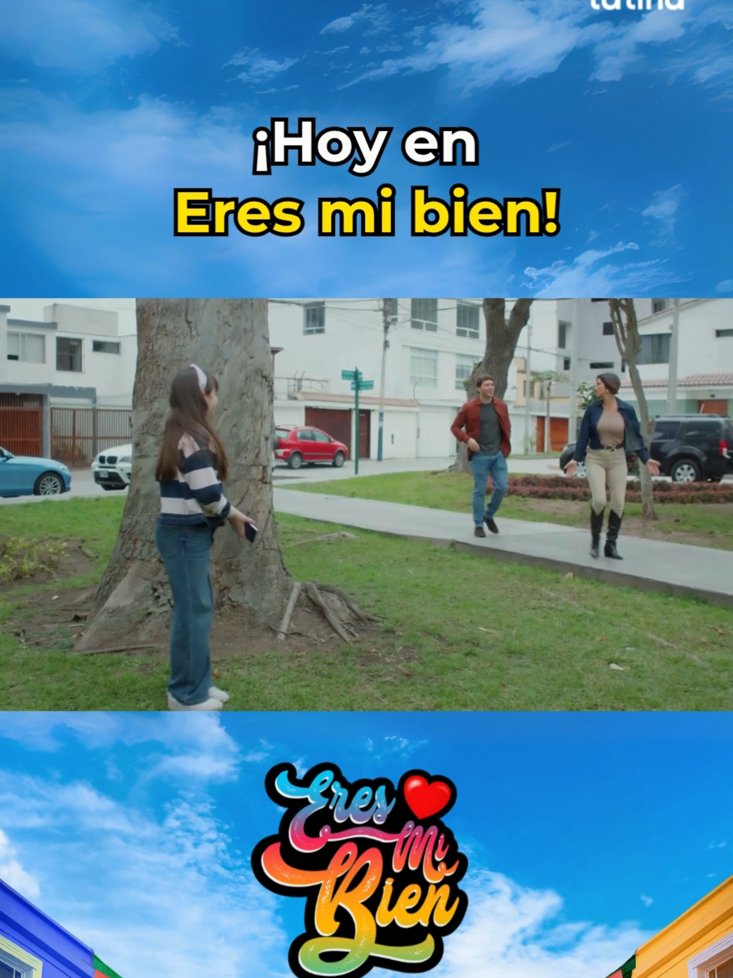 ¡HOY, a las 8:00 p. m., en #EresMiBien! 🔥 ¡ESTÁN EN PELIGRO! Hombres extraños planean secuestrar a Ricardo mientras se encuentra paseando con Claudia y Miranda en un parque poco concurrido. 🫣 ¿Lograrán su cometido? 😰 ➡️ Mira #EresMiBien de lunes a viernes a las 8:00 p.m. a través de la señal de Latina, App de Latina y https://www.latina.pe/novelas/ 💛💚