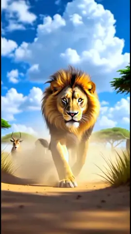 Ek Sher aur Vishal danav ki ladai 😱🦁 #Ai #story #Sher #line #AIcartoon 