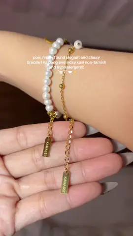 KAMASSI Buy 1 Get 1 Free Stainless Steel Bracelet Two Pieces Hypoallergenic Non-Tarnish Non-Fading Waterproof with Jewelry Box 🎀 #bracelet #jewelry #fyp #foryou #foryoupage 