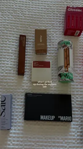 the @Haus Labs fire moon goes perfectly with the @rhode skin toasted teddy pocket blush and I am so obsessed! @Hourglass Cosmetics @Glossier @makeupforever @Saie @Makeup By Mario @Tower 28 Beauty #sephorasale #sephorahaul #makeuptok #skincareproducts #rhodeskin makeup, sephora sale, Rhode skin, sephora haul, skincare products.