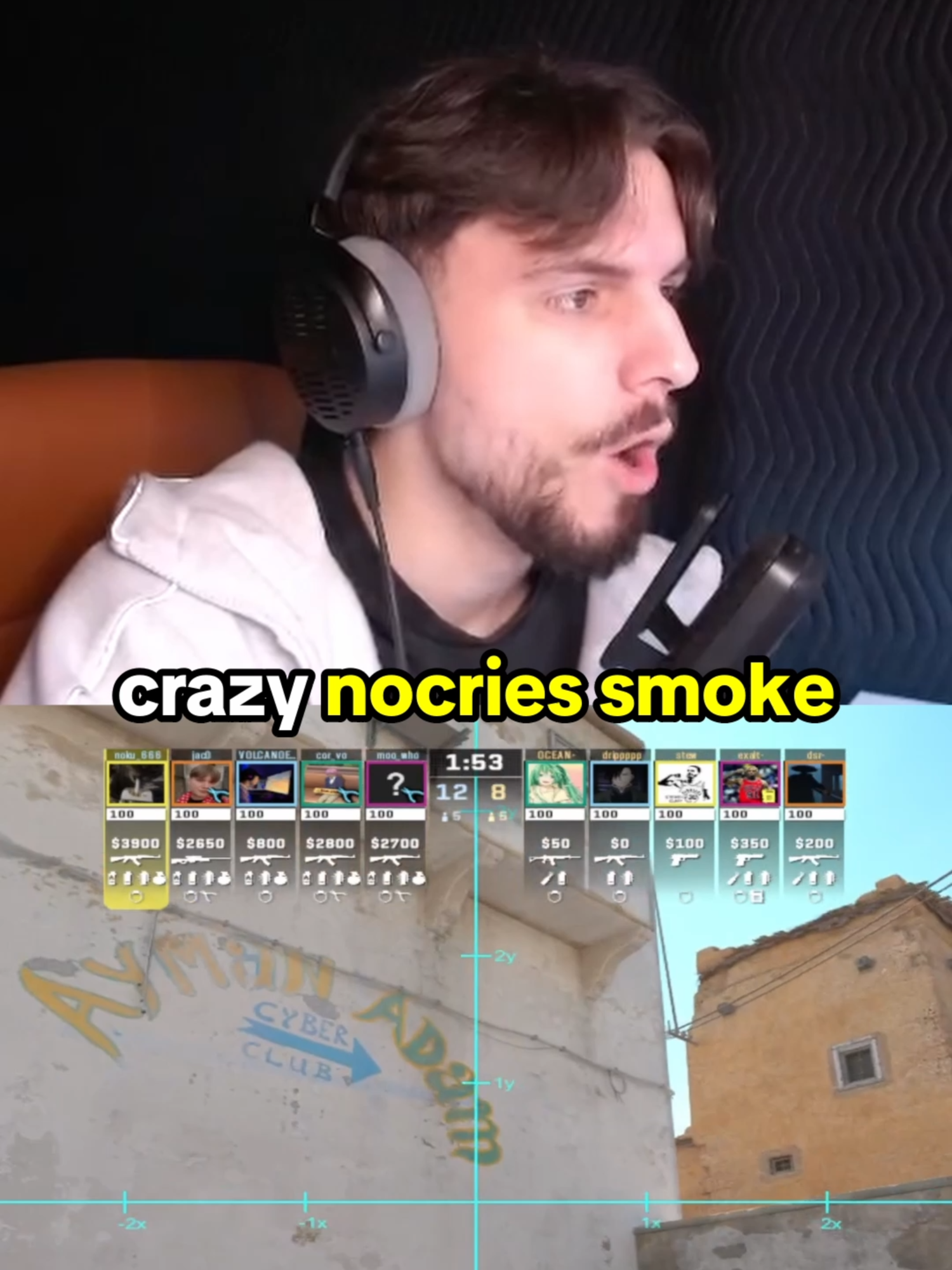 Learn this nocries long smoke #dimawallhacks #cs2 #csgo