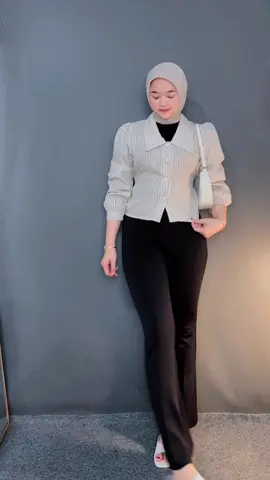 Cutbray flare pants by @kawisari.id #cutbray #flarepants #OOTD #ootdhijab 