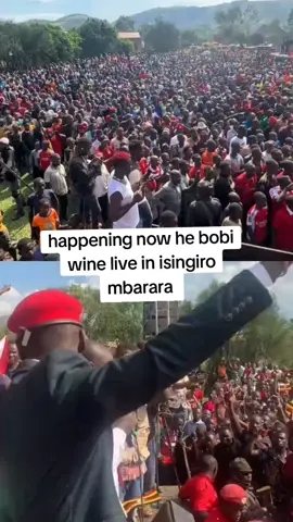 happening now he bobi wine live in isingiro mbarara #bobiwineuganda✊✊✊✊✊✊ #protestvote2026 #voiceoftororofootsoja #mbarara @GAZA 