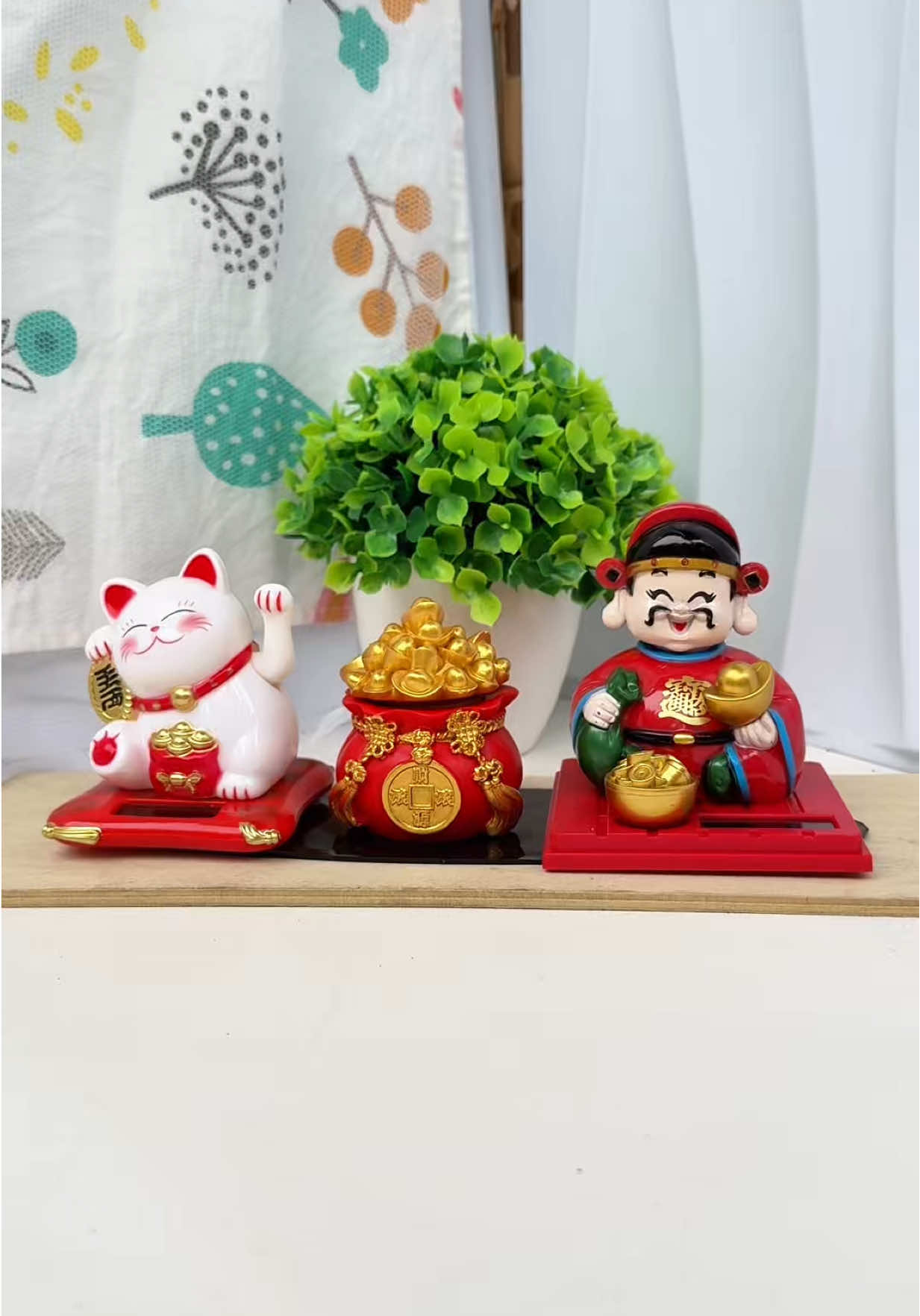 Trả lời @BIQ Set Mèo may mắn - Ông Thần Tài - Hủ vàng tài lộc #emthuygiadung #meomayman #ongthantai #tamtaivuongphat #decoroto 