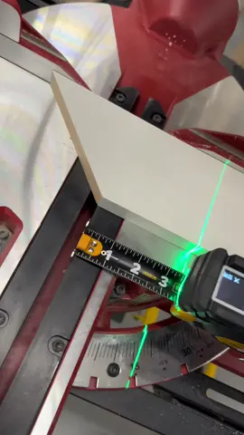 Cool trick for measuring inside miter lengths using a miter saw
