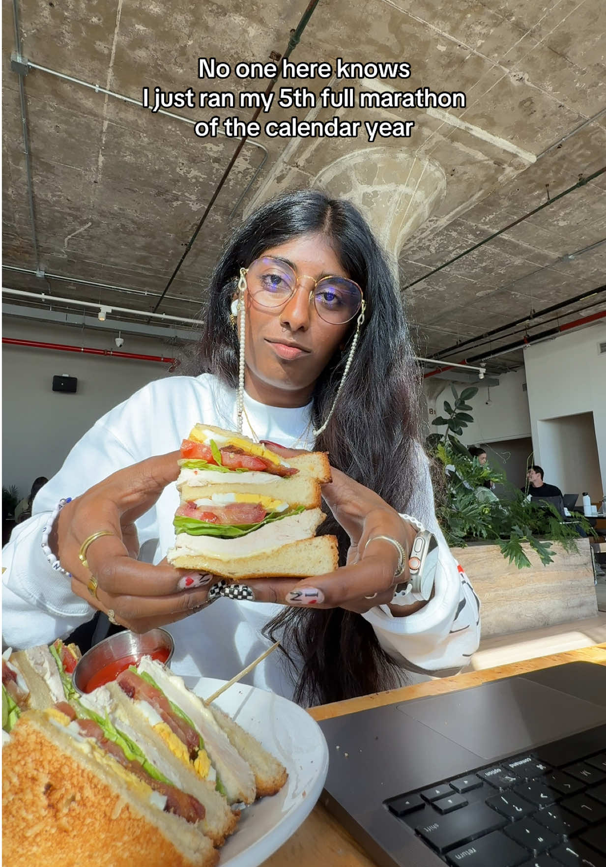 Damn this sandwich HIT 😮‍💨💯 #preethisdiary #nycmarathon #nyclife #marathon #runner 