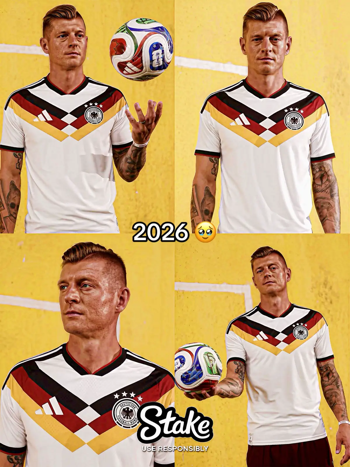 🇩🇪✨ Toni Kroos back in Germany colors for the **2026 World Cup** — and it hits right in the feels. 🥹❤️ Memories come flooding back to that magical summer of **2014 in Brazil** — when Kroos and Germany lifted the World Cup after an unforgettable journey. 🏆🔥 The 7–1 demolition of Brazil on their home soil. 😳 The iconic final against Argentina — pure history. 🇦🇷💔 Now, years later, seeing Kroos once again wear the national shirt feels like watching time rewind — elegance, class, leadership, and calmness all in one player. 👑 A living legend. A timeless maestro. There will never be another Toni Kroos. ❤️🇩🇪 #tonikroos #germany #worldcup #football 