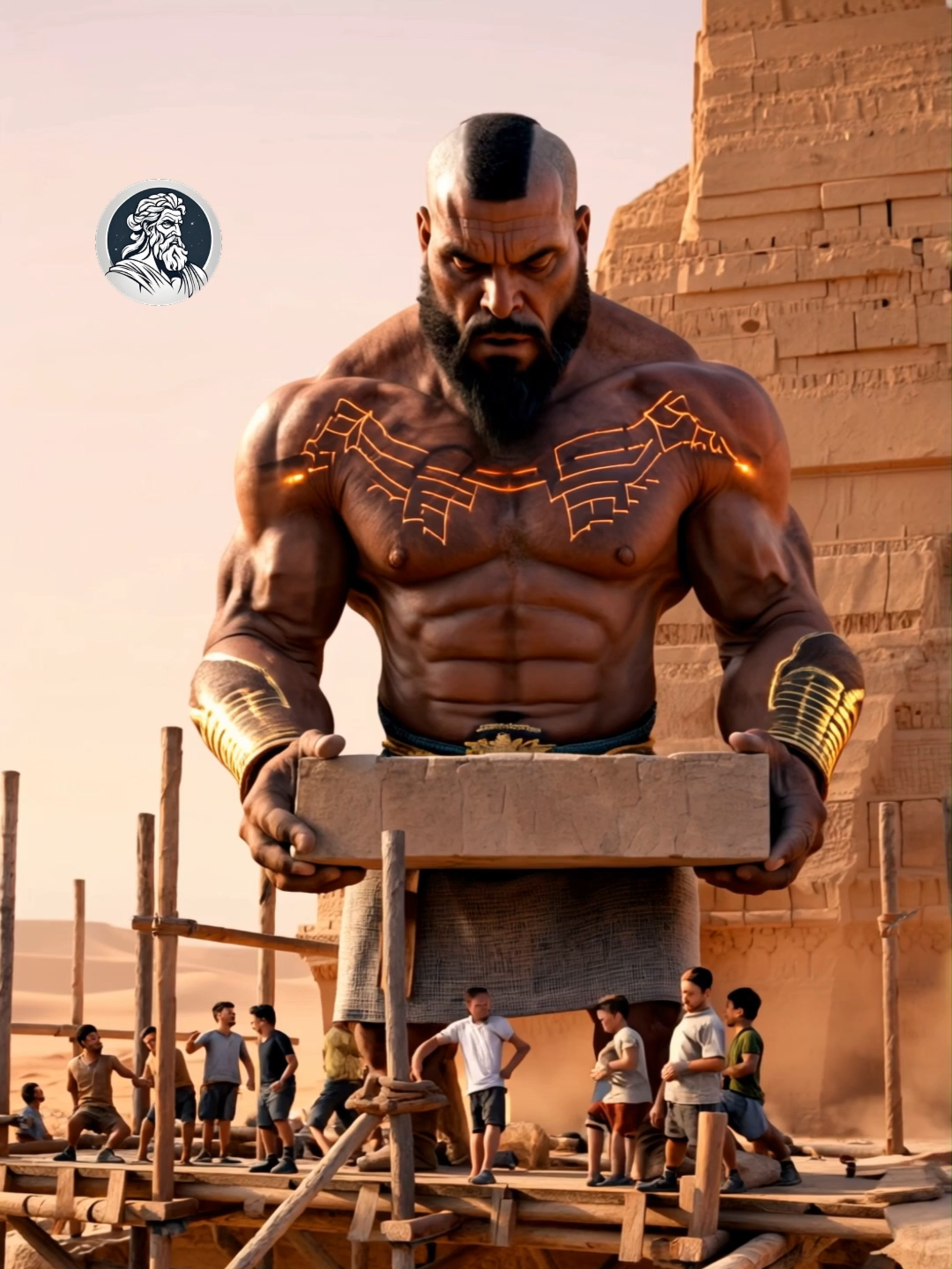 HOW THE PYRAMIDS WERE MADE #cadamitologia #fyp #ai #giants #egypt #desert #pyramids #alien