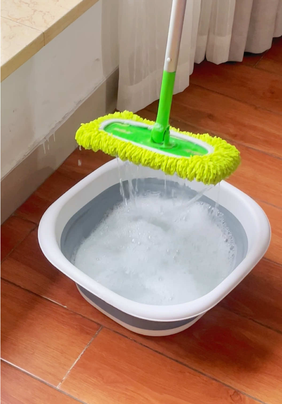 One pad, my whole house. Clean. ✨#swifferhack #swiffer #CleanTok #EcoFriendly #Reusable 