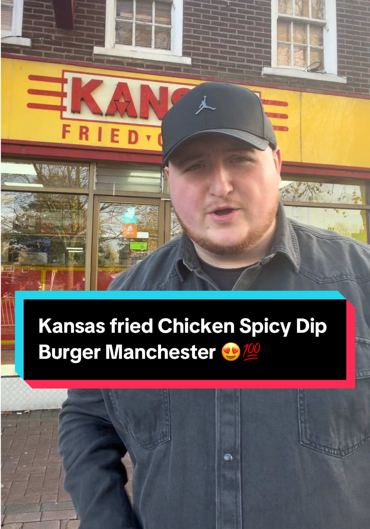 Kansas fried Chicken Spicy Dip Burger Manchester 😍💯 #manchester #spicy #dipburger #foodies 