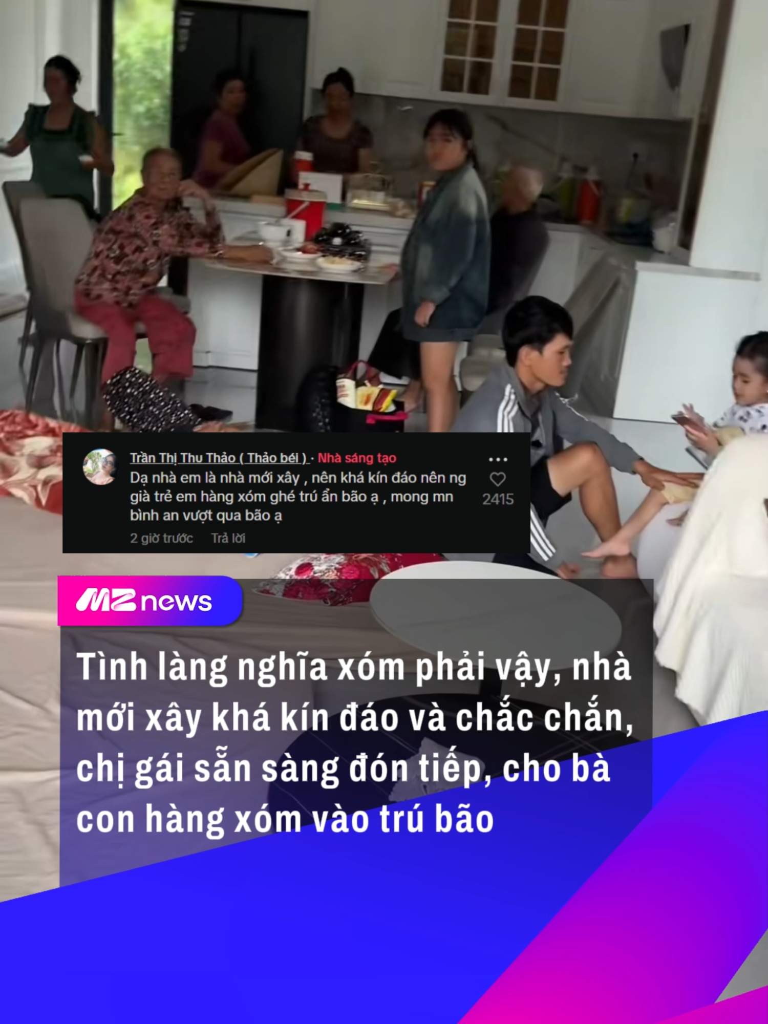 Hèn gì cái nhà chị bự vậy, hóa ra là do phước đức lớn như vầy #mznews #mznetwork #news #tiktok #tintuc #tiktokgiaitri