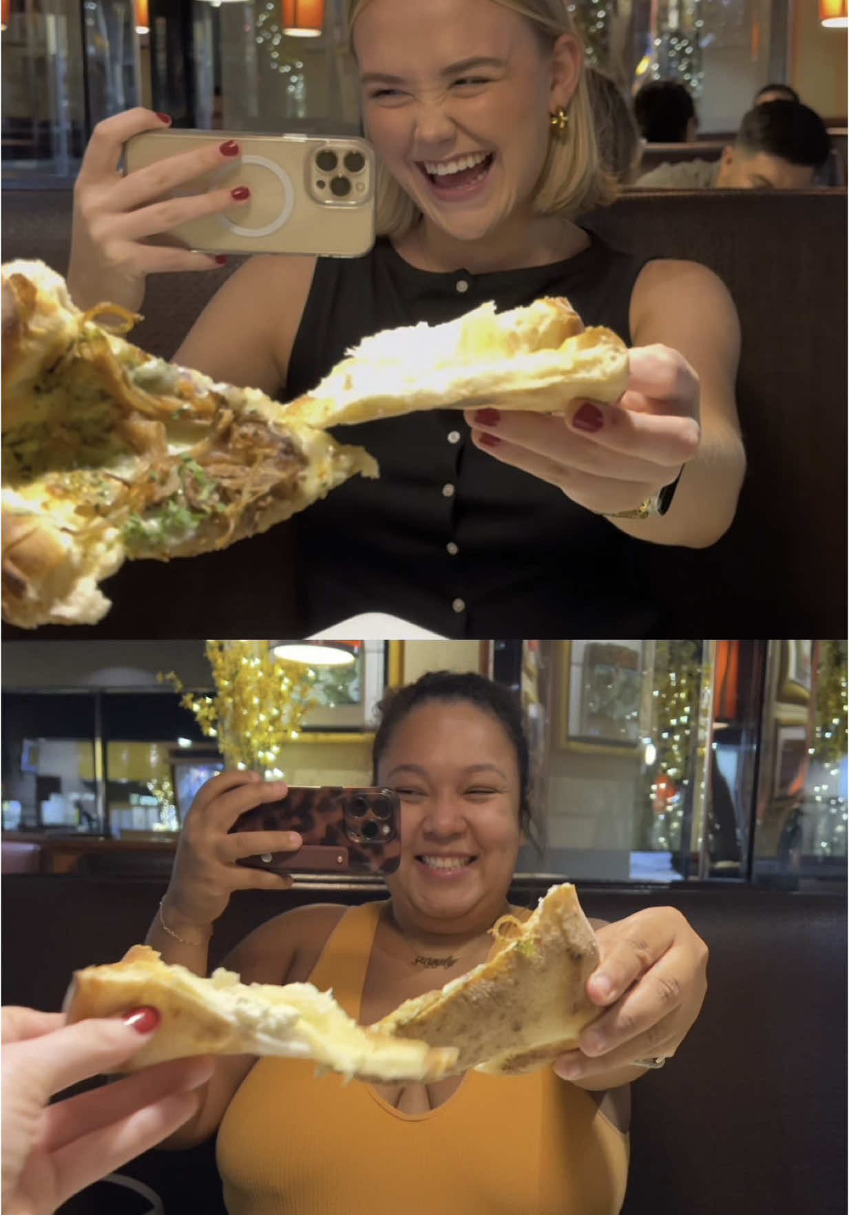 post-work reward: good company, good food, and the new cacio e pepe + habanero carnitas pizzas from @California Pizza Kitchen 🤍 only available for a limited time #CPKPartner #CaliforniaPizzaKitchen #CPK 