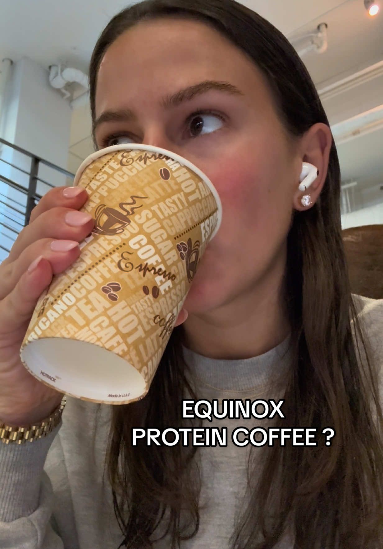 This was so good I will be back for more @Equinox @earthbar #proteincoffee #equinox #equinoxhighline #coffeereview 