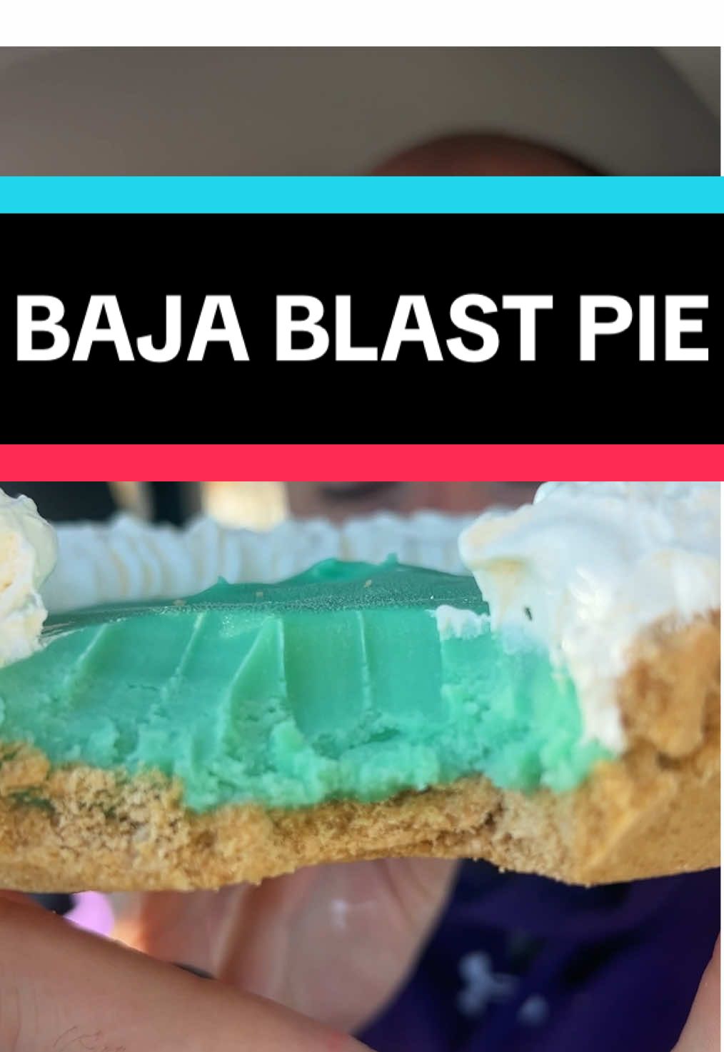 The New Baja Blast Pie from @tacobell just dropped, with a limited release! Shoutout to Taco Bell for continuing to push the envelope! Did they 8 that?!  #FastFoodReview #tacobell #bajablast #mukbang #tiktokfood 