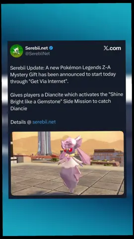 Thanks for the info @Serebii ! Did you claim your mystery gift yet? 🥰 #pokemonlegendsza #shinypokemon #fyp #pokemoncommunity #pokemon 