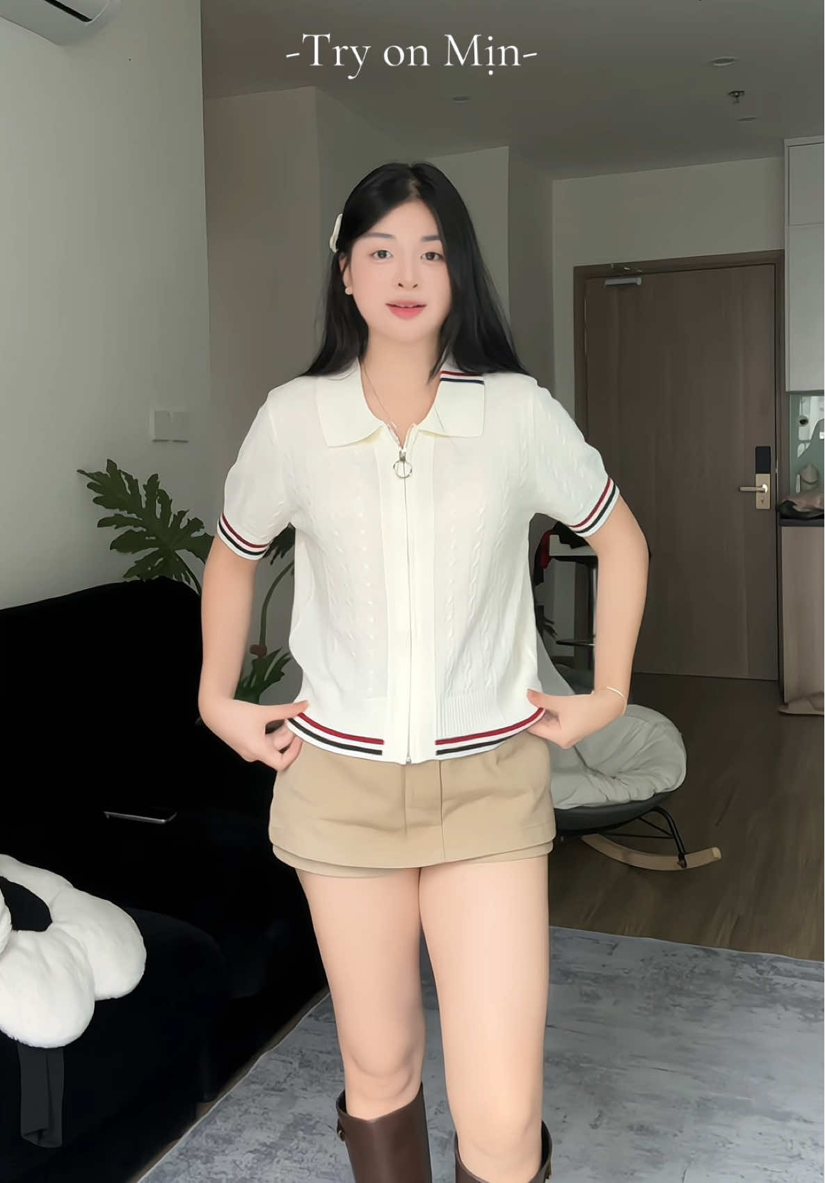 Áo polo siêu sang nha các nàng #embetocvang #xuhuong 